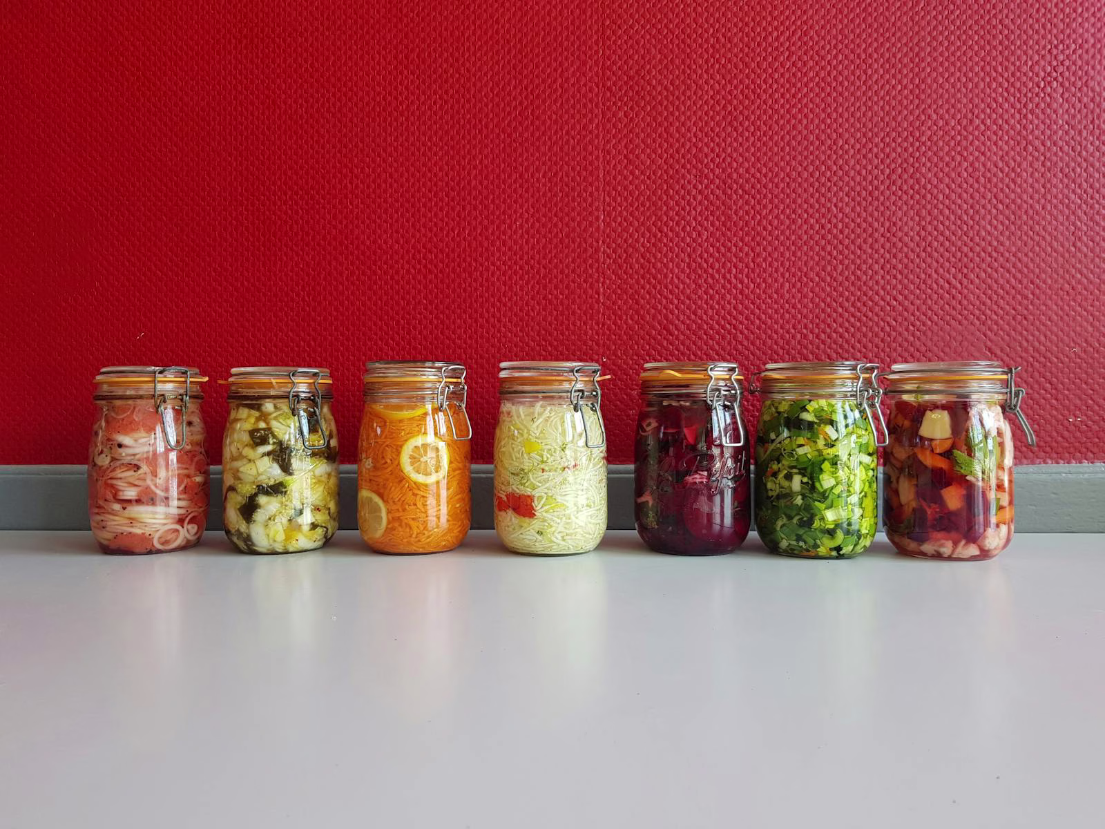 Verduras fermentadas en conserva